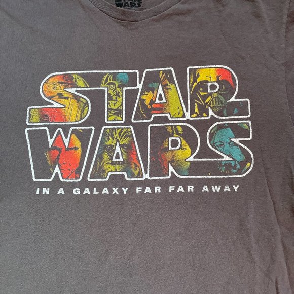 Star Wars Fifth Sun In A Galaxy Far Away Men's Medium Short Sleeve Gray T Shirt - Picture 2 of 6